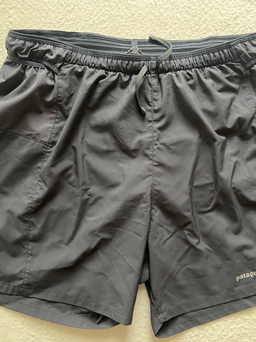 Patagonia Men's Strider Shorts Lined Size L Black Running Shorts